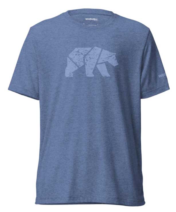 Wooferitos DigiBear Blue Bear Tri-Blend T-Shirt