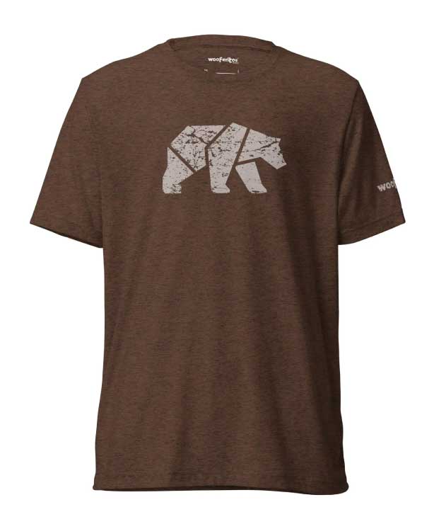 Wooferitos DigiBear Brown Bear Tri-Blend T-Shirt