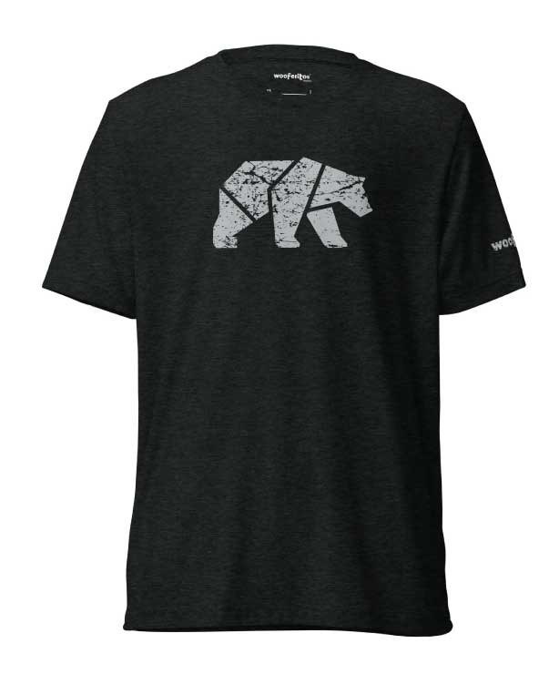 Wooferitos DigiBear Charcoal Bear Tri-Blend T-Shirt