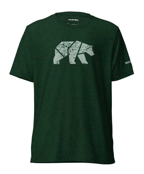 Wooferitos DigiBear Emerald Bear Tri-Blend T-Shirt