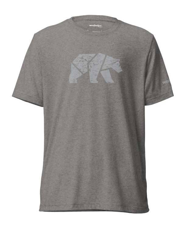 Wooferitos DigiBear Grey Bear Tri-Blend T-Shirt