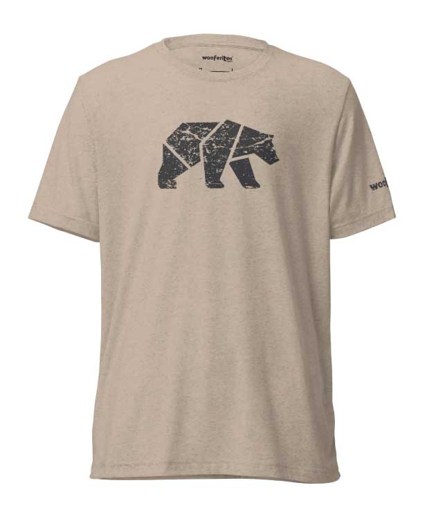 Wooferitos DigiBear Tan Bear Tri-Blend T-Shirt